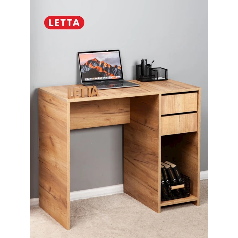 Компьютерный стол Letta Votan, 75х45х90 см, ЛДСП, бежевый Компьютерный стол Letta Votan, 75х45х90 см, ЛДСП, бежевый
