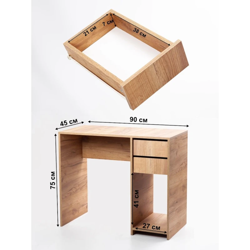 Компьютерный стол Letta Votan, 75х45х90 см, ЛДСП, бежевый Компьютерный стол Letta Votan, 75х45х90 см, ЛДСП, бежевый