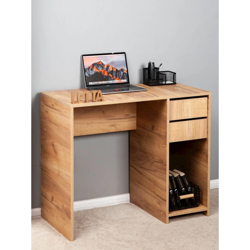 Компьютерный стол Letta Votan, 75х45х90 см, ЛДСП, бежевый Компьютерный стол Letta Votan, 75х45х90 см, ЛДСП, бежевый