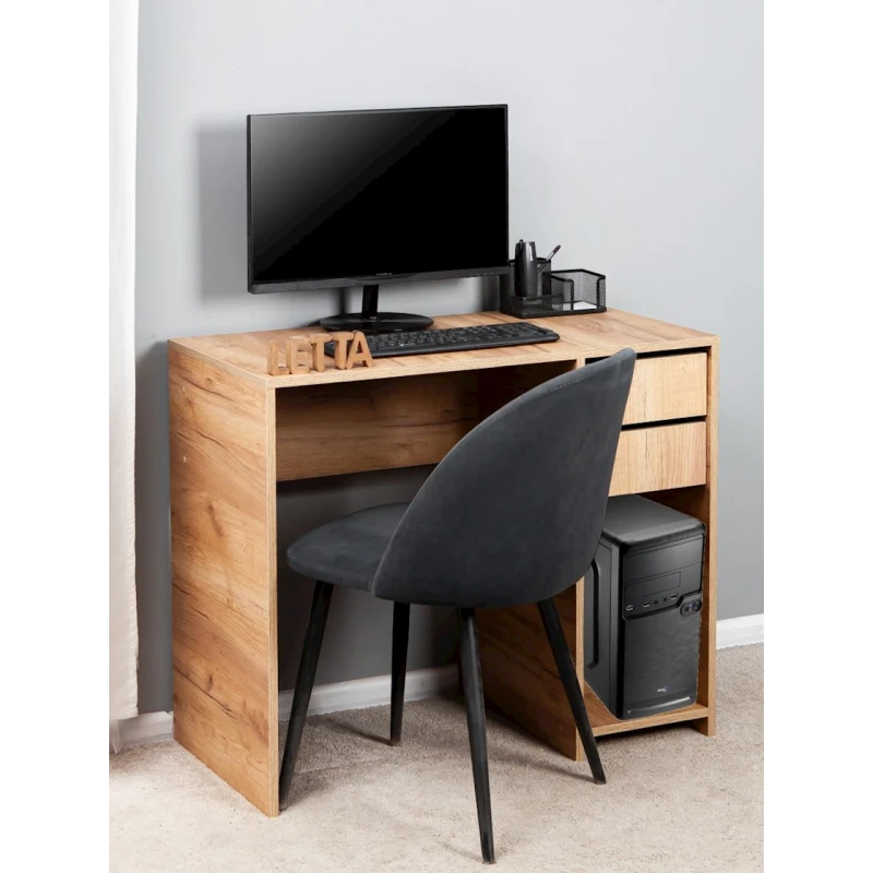 Компьютерный стол Letta Votan, 75х45х90 см, ЛДСП, бежевый Компьютерный стол Letta Votan, 75х45х90 см, ЛДСП, бежевый