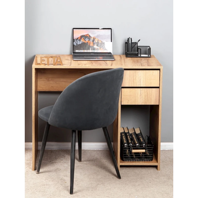 Компьютерный стол Letta Votan, 75х45х90 см, ЛДСП, бежевый Компьютерный стол Letta Votan, 75х45х90 см, ЛДСП, бежевый