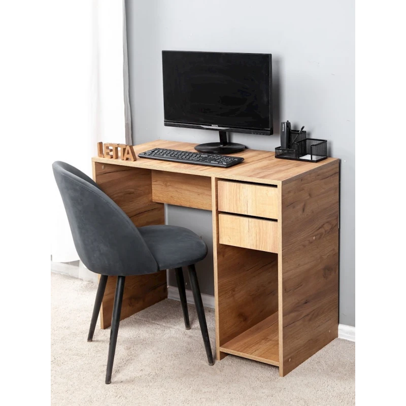 Компьютерный стол Letta Votan, 75х45х90 см, ЛДСП, бежевый Компьютерный стол Letta Votan, 75х45х90 см, ЛДСП, бежевый