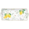 Сервировочное блюдо Easy Life Fleurs Et Citrons, прямоугольник, 35x15 см, фарфор, разноцветный