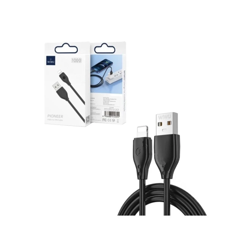 Кабель Wiwu Wi-C001 USB-A to Lightning, 2.4A, 1 м, Black