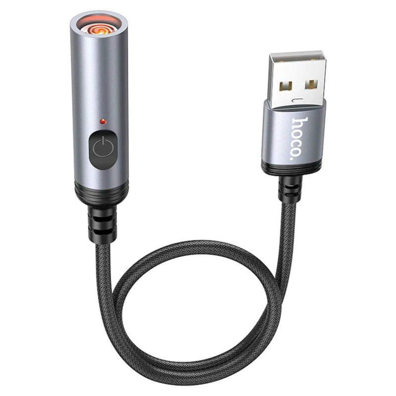 Электронная зажигалка Hoco UA30 USB-A, 0.3 м