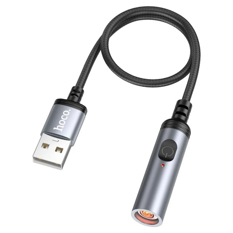 Электронная зажигалка Hoco UA30 USB-A, 0.3 м