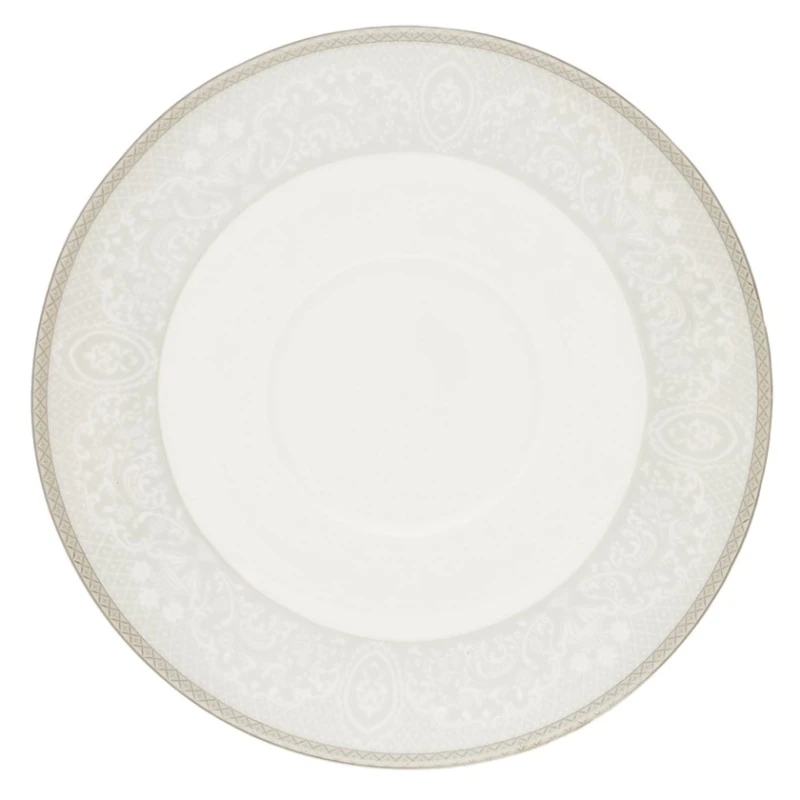 Сервиз чайный Gipfel Annet 42788, на 6 персон, 14 предметов, фарфор, белый/серый Сервиз чайный Gipfel Annet 42788, на 6 персон, 14 предметов, фарфор, белый/серый