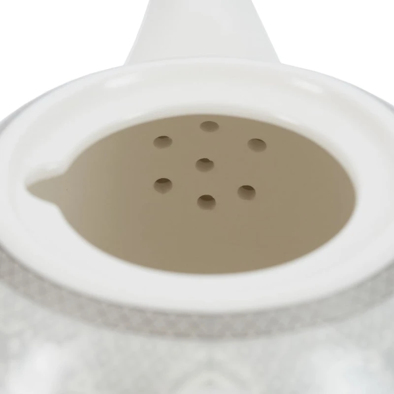 Сервиз чайный Gipfel Annet 42788, на 6 персон, 14 предметов, фарфор, белый/серый Сервиз чайный Gipfel Annet 42788, на 6 персон, 14 предметов, фарфор, белый/серый