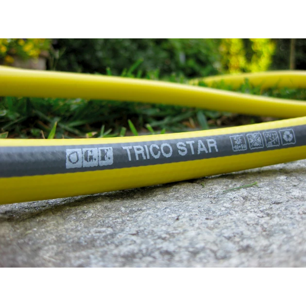 Шланг поливочный GF Trico Star, 50 м, 15 мм, желтый