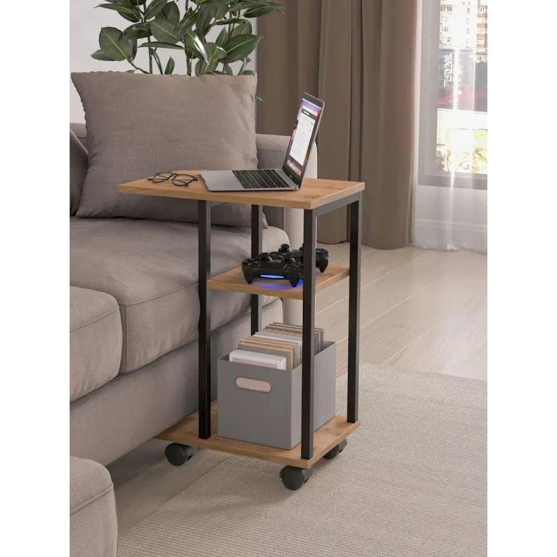 Журнальный стол LETNEWStolikWhVot, ЛДСП, коричневый, 64x30x47 см