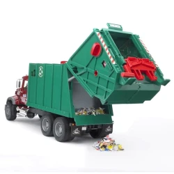 Мусоровоз Bruder, пластик, разноцветный, 20.8х28.1х70.8 см, от 5 лет