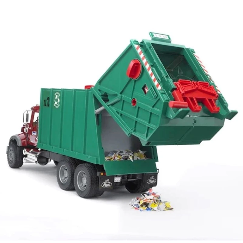 Мусоровоз Bruder, пластик, разноцветный, 20.8х28.1х70.8 см, от 5 лет