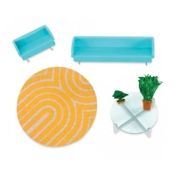 Набор мебели Lori Мебель для гостиной, пластик/текстиль, 3+, разноцветный