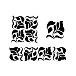 Трафарет Невская палитра Сонет Листочки, пластиковый, 22х31 см