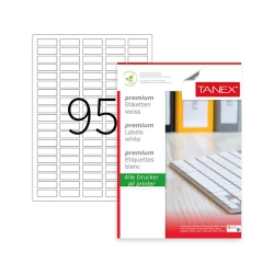 Özüyapışdırılan etiketlər Tanex TW-2095 30x12 mm