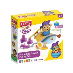 Пластилин Lets для детей с фигурками, 375 г, 6 цветов