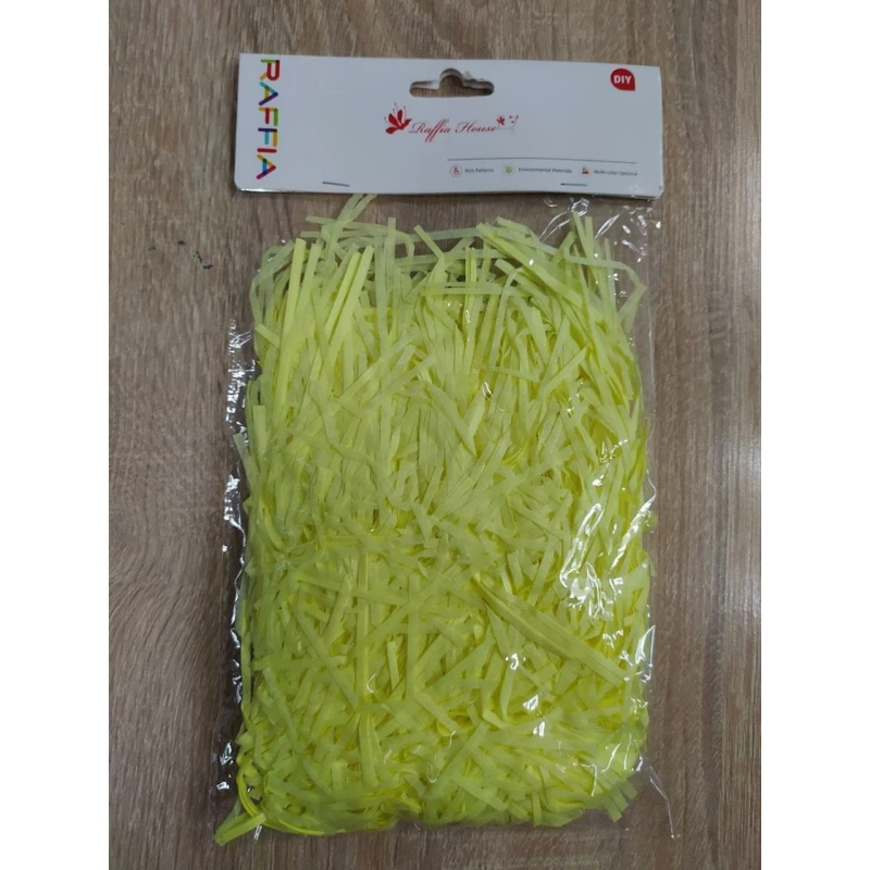 Наполнитель для подарочных коробок, желтый