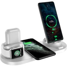 Simsiz enerji toplama cihazı Aqonsie Qi Fast Wireless Charging Dock Stand White