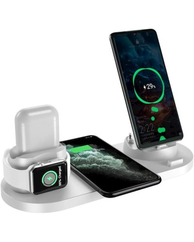 Simsiz enerji toplama cihazı Aqonsie Qi Fast Wireless Charging Dock Stand White