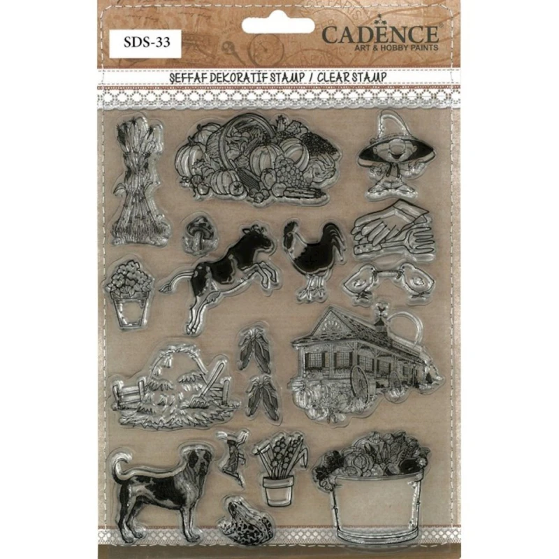 Декоративный штамп Cadence Clear Stamp 33 Декоративный штамп Cadence Clear Stamp 33
