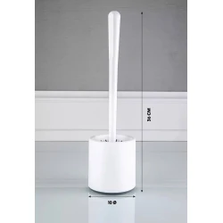 Ершик для унитаза PA-1010223, 36х10 см, силикон, белый