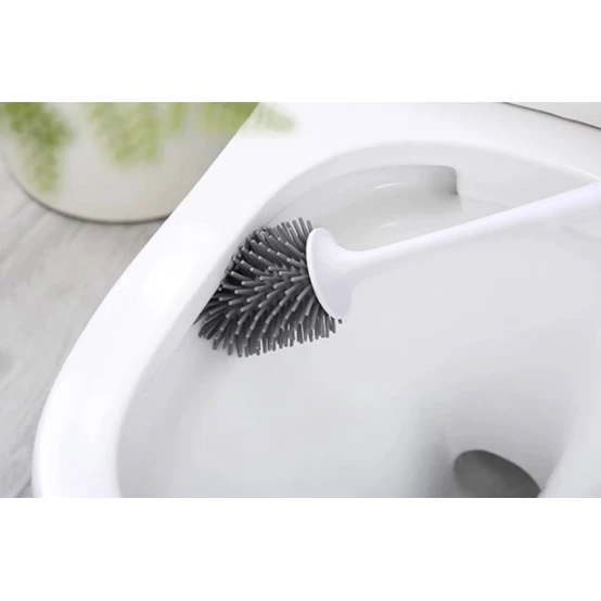 Ершик для унитаза PA-1010223, 36х10 см, силикон, белый
