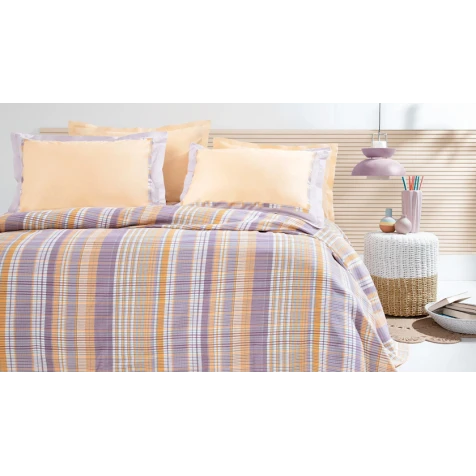 Комплект постельного белья Yataş Aviva, пике 160x220 см, простыня 100x200x36 см, наволочка 50x70 см, односпальный, хлопок, разноцветный Комплект постельного белья Yataş Aviva, пике 160x220 см, простыня 100x200x36 см, наволочка 50x70 см, односпальный, хлопок, разноцветный