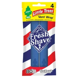 Ароматизатор для автомобиля Little Trees Vent Wrap Fresh Shave, 4 шт