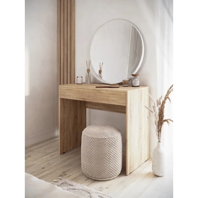 Туалетный столик Art Mebel 27, ламинат, 75х80х45 см, сонома