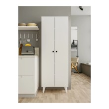 Lay açılan şkaf Ev Plus Montenero 12115635, LDSP, ağ, 29х60х170 sm