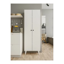 Lay açılan şkaf Ev Plus Montenero 12115635, LDSP, ağ, 29х60х170 sm