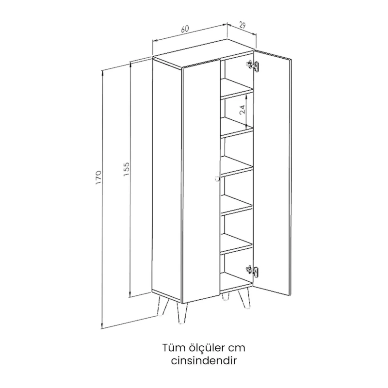 Распашной шкаф Ev Plus Montenero 12115635, ЛДСП, белый, 29x60х170 см Распашной шкаф Ev Plus Montenero 12115635, ЛДСП, белый, 29x60х170 см