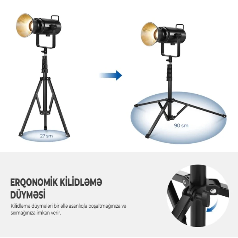 Трипод Neewer ST180R 180 sm, qara Трипод Neewer ST180R 180 sm, qara