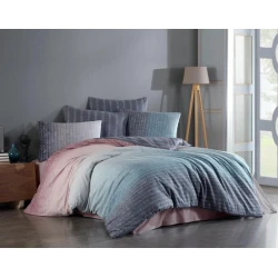 Комплект постельного белья MiraNova Luxury CTS-252, пододеяльник 160x220 см, простыня 180x240 см, 1 шт. наволочка 50x70 см, односпальный, хлопок, разноцветный