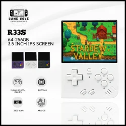 Portativ retro oyun konsolu R33S White