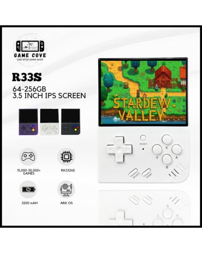 Portativ retro oyun konsolu R33S White