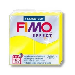 Полимерная глина Fimo Effect, неоновая желтая, 57г