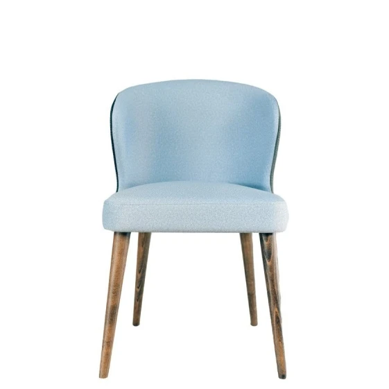 Стул Samwood King Sky Blue, бук, голубой/серый, 85x54 см