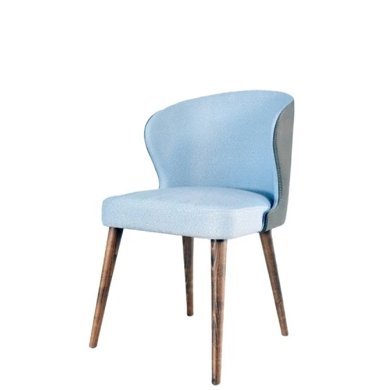 Стул Samwood King Sky Blue, бук, голубой/серый, 85x54 см