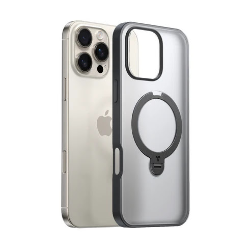 Чехол Torras Ostand Q3 Spin для Apple iPhone 16 Pro Black