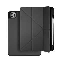 Çexol Levelo Elegante Hybrid Leather Magnetic 2024 iPad Pro üçün Black (LVLELGP1324BK)