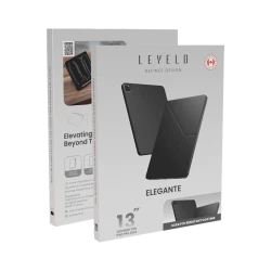 Çexol Levelo Elegante Hybrid Leather Magnetic 2024 iPad Pro üçün Black (LVLELGP1324BK)