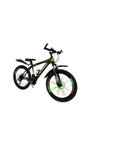 Dağ velosipedi Velostrim XT2600, yaşıl/narıncı, ölçü 24