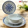 Набор столовой посуды Sarina SHA-00006593, фарфор, белый, 6 персон, 24 предмета Набор столовой посуды Sarina SHA-00006593, фарфор, белый, 6 персон, 24 предмета