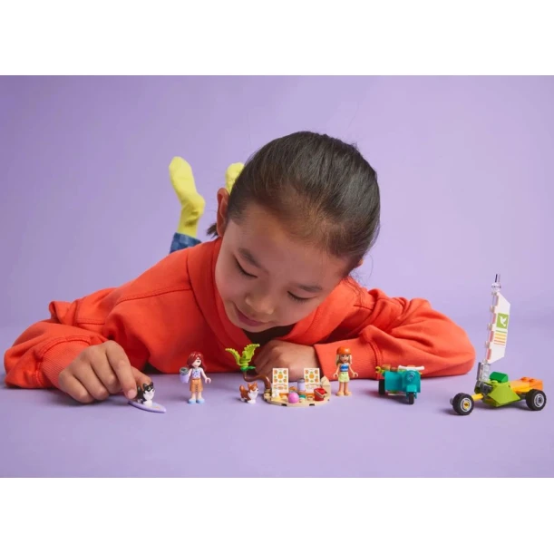 Конструктор LEGO Friends Surfing Dogs and Scooter Adventure 42641, 113 деталей, от 6 лет