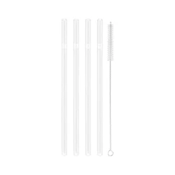 Набор трубочек с щеточкой Zwilling Sorrento, стекло, прозрачный, 23 см, 5 предметов