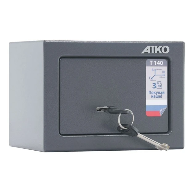 Офисный сейф AIKO T 140, ключевой, серый Офисный сейф AIKO T 140, ключевой, серый