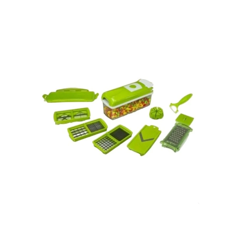 Tərəvəzlər və meyvələr üçün çoxfunksiyalı doğrayıcı HMSD_ND85, 35x10 sm, yaşıl