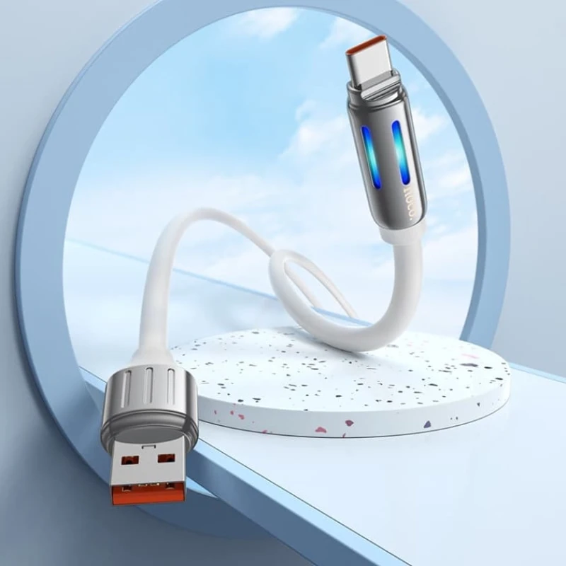 Kabel USB Hoco U136 USB-A to USB-C White