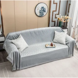 Накидка на диван ZZ-ZZ-0041, 170х300 см, велюр, магнитная, серая Накидка на диван ZZ-ZZ-0041, 170х300 см, велюр, магнитная, серая